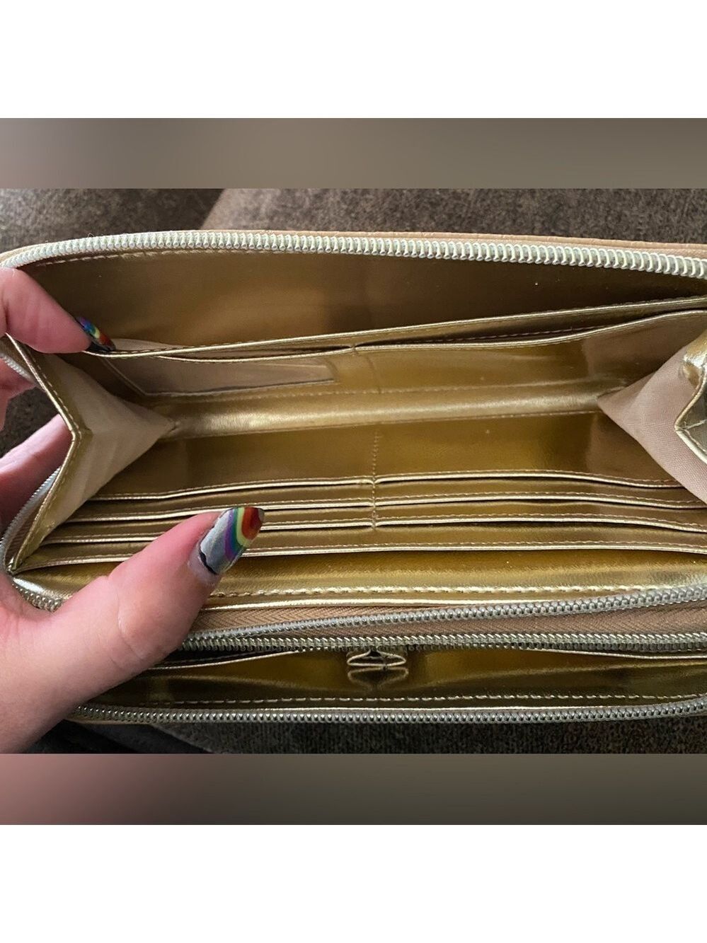 Steve Madden Python Beige Wallet - Picture 9 of 16